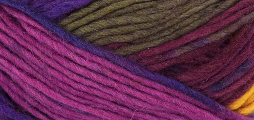 Linie 231 Filz - Wolle Color braun/pink/gelb