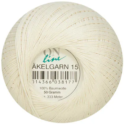 Häkelgarn 15 ecru