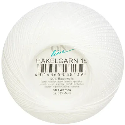 Häkelgarn 15 weiss