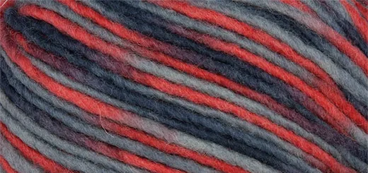 Linie 231 Filz - Wolle Color rot/schwarz/grau