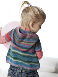Wickeljacke mit Kapuze aus MILLE COLORI BABY