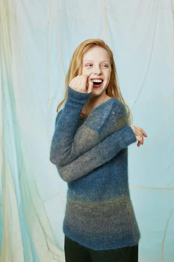 Pullover aus MOHAIR LUXE COLOR