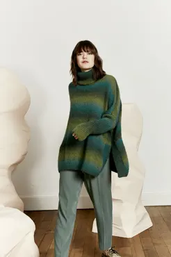 Ponchopullover aus CARINA