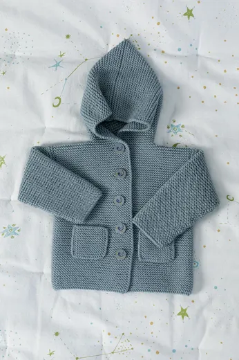 Kapuzenjacke aus CASHMERINO FOR BABIES AND MORE