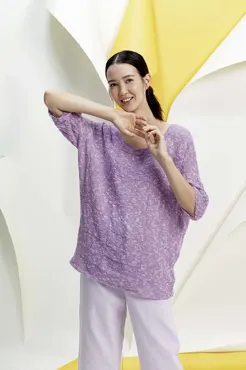 Pullover Kurzarm aus LOTUS