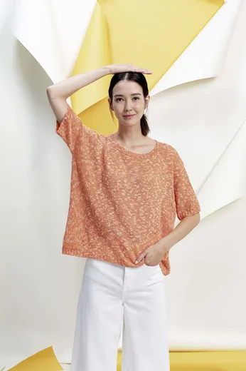 Pullover Kurzarm aus LOTUS