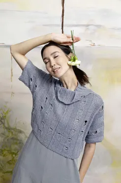 Pullover Kurzarm aus LINO