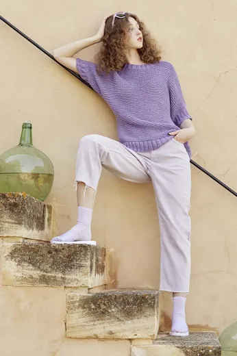 Kurzarmpullover aus WOOLADDICTS HAPPINESS