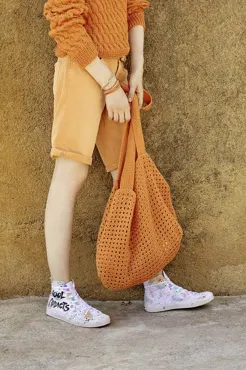 Tasche mit langen Trägern aus WOOLADDICTS SUNSHINE