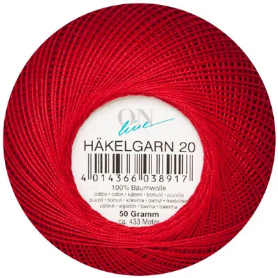 Häkelgarn 20 rot