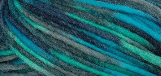 Linie 231 Filz - Wolle Color blau/türkis