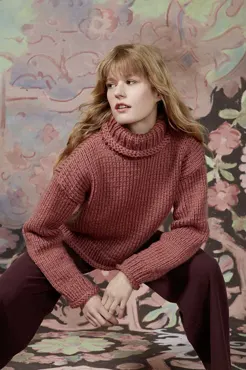 Rollkragen-Pullover aus WOOLADDICTS FIRE