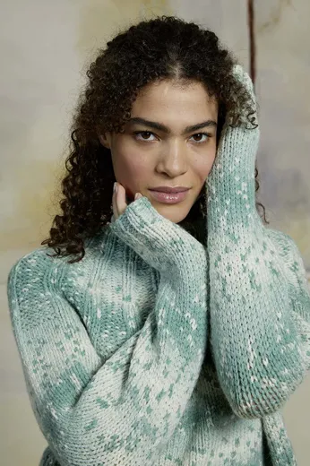 Raglanpullover aus SNOWFLAKE