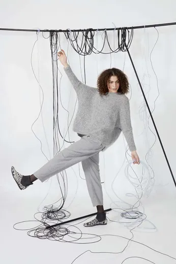 Pullover aus DONEGAL und MOHAIR LUXE