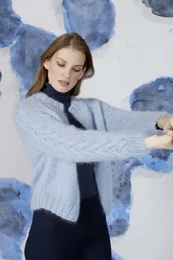 Jacke aus MOHAIR LUXE LAMÉ