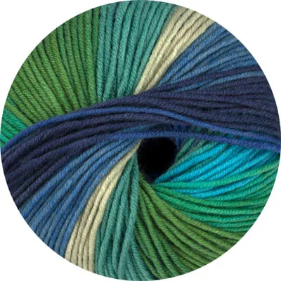 ONLine Linie 4 Starwool Design Color grün, blau, beige