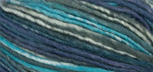 Linie 231 Filz - Wolle Color türkis/blau/grau