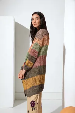 Lange Jacke aus LINO