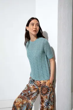 Kurzarmpullover aus REGINA