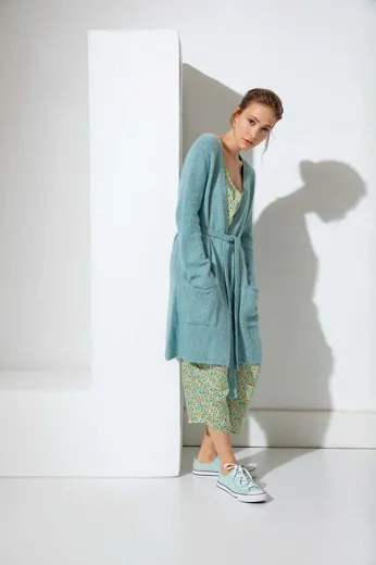 Lange Jacke aus AURA