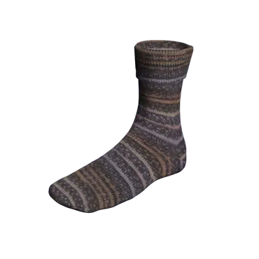 Super Soxx Color 4-fach jacquard braun 1117 thorium