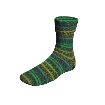 Super Soxx Color 4-fach jacquard grün 1117 fluorine