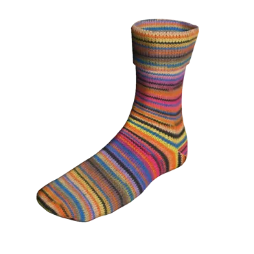 Super Soxx Color 4-fach blau/gelb/pink 1116 Bern