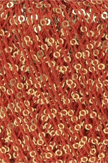 Paillettes rot/gold