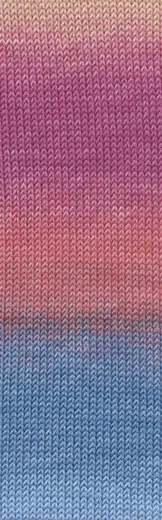Merino 150 Dégradé hellblau/gelb/orange