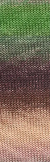 Merino 120 Dégradé grün/bordeaux/lachs