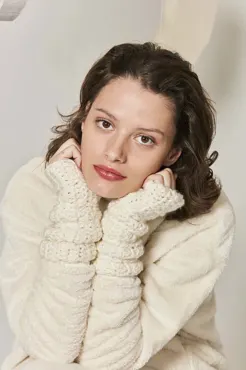 Pulswärmer / Stulpen gehäkelt aus WOOLADDICTS GLORY