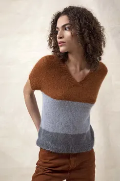 Pullunder Top Down aus LACE