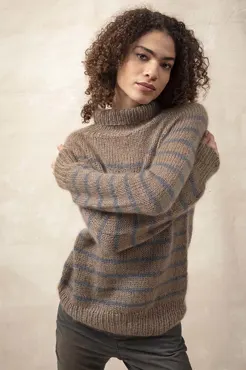 Pullover Top Down aus LACE