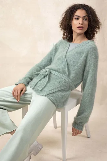 Wickeljacke Top Down aus LACE