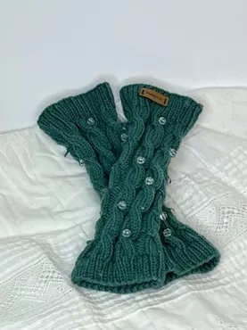 Handstulpen mit Perlen - one size