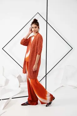 Lange Jacke aus LINO