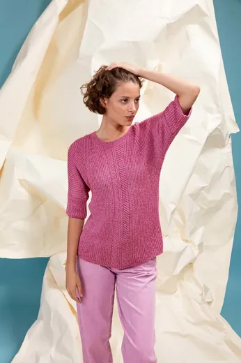 Kurzarm-Pullover aus LIZA