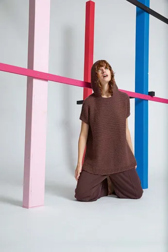 Kurzarmpullover aus AMIRA