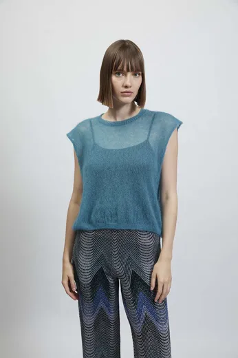 Weites Top aus MOHAIR 21