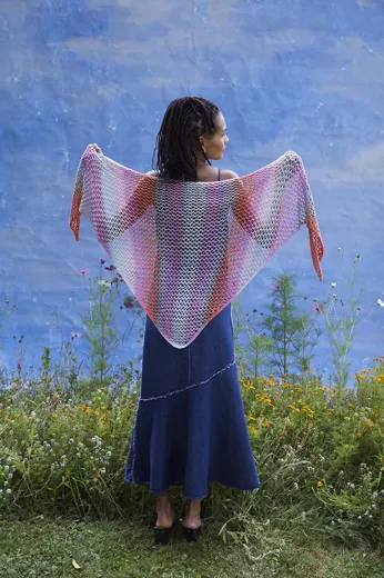 Dreiecktuch aus SILK COLOR