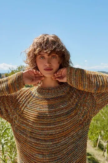 Raglan-Pullover aus TROPICAL