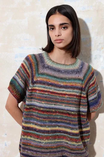 Pullover top Down aus MAGNOLIA