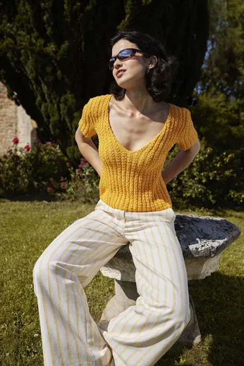 Kurzarmpullover Climbing Ivy aus BLISS
