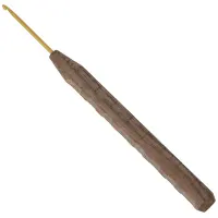 Wollhäkelnadel Walnuss Gold 16/2.5