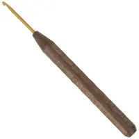 Wollhäkelnadel Walnuss Gold 16/3.0