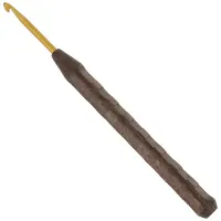 Wollhäkelnadel Walnuss Gold 16/4.0