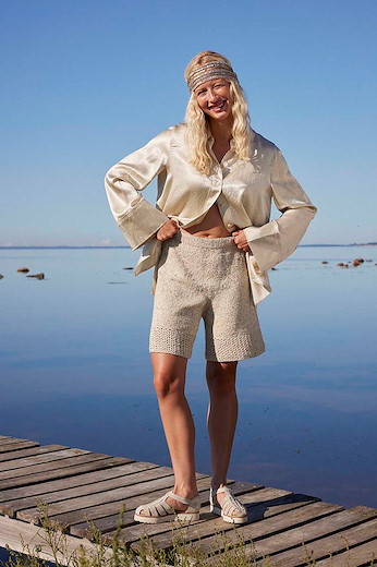 Shorts CHARLOTTE aus COTTON TWEED