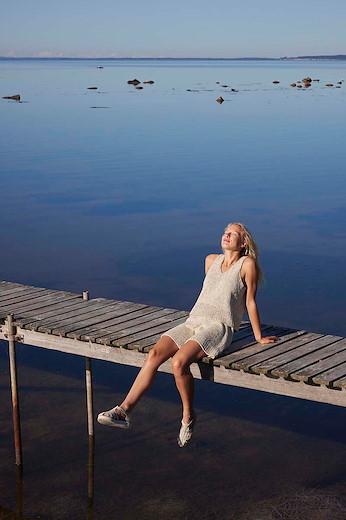 Top CAMILLA aus COTTON TWEED