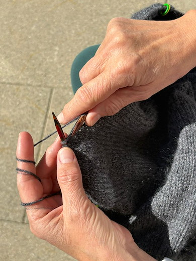 Strick-Kurs Jacke TopDown