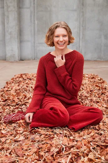Gratisanleitung Top-Down Pullover aus NATURALIS